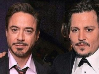 Johnny Depp y Robert Downey Jr. celebran el veredicto del juicio