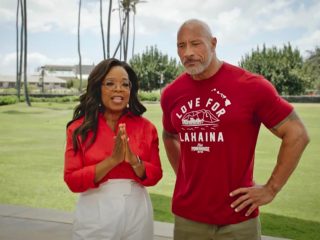 Oprah Winfrey y Dwayne Johnson donan 10 millones de dólares a Maui